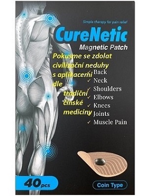 CureNetic magnetický tejp, typ mince, 40 ks/balení