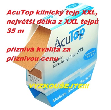 AcuTop tejp XXL 5cm x 35m, béžový