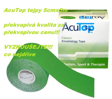 AcuTop Tejp 5cm x 5m, zelený