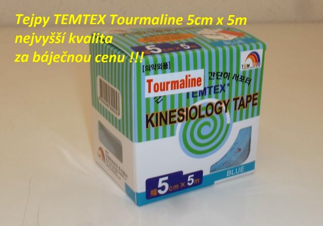 Tejp TEMTEX Tourmaline  5cm x 5m modrý