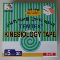 Tejpy TEMTEX tejpovací páska Tejp Kinesio Tape klinický 5cm x 32m červený