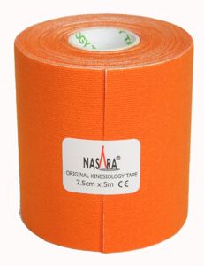 NASARA kinezio tejp 7,5cm x 5 m, oranžový